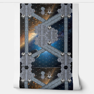 Vinyl Modular Space Station Map for Battletech Wallpaper