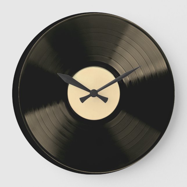 Vinyl Music Record Clock (Front)