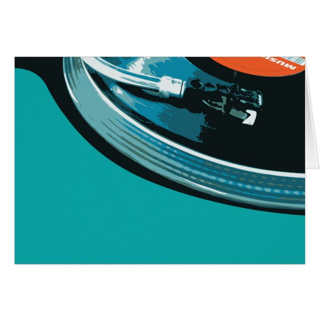 Vinyl Music Turntable (Front Horizontal)