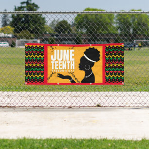 Vinyl Outdoor Banner Juneteenth Celebration