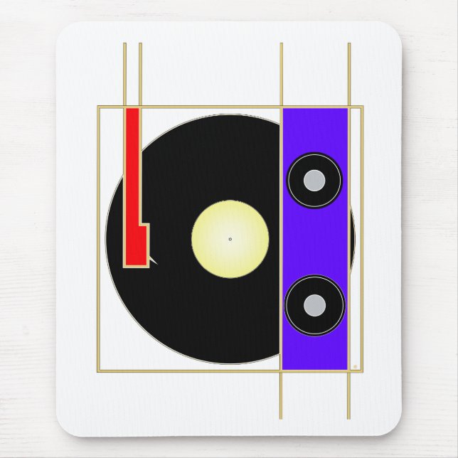 Vinyl Player Mouse Mat (Front)