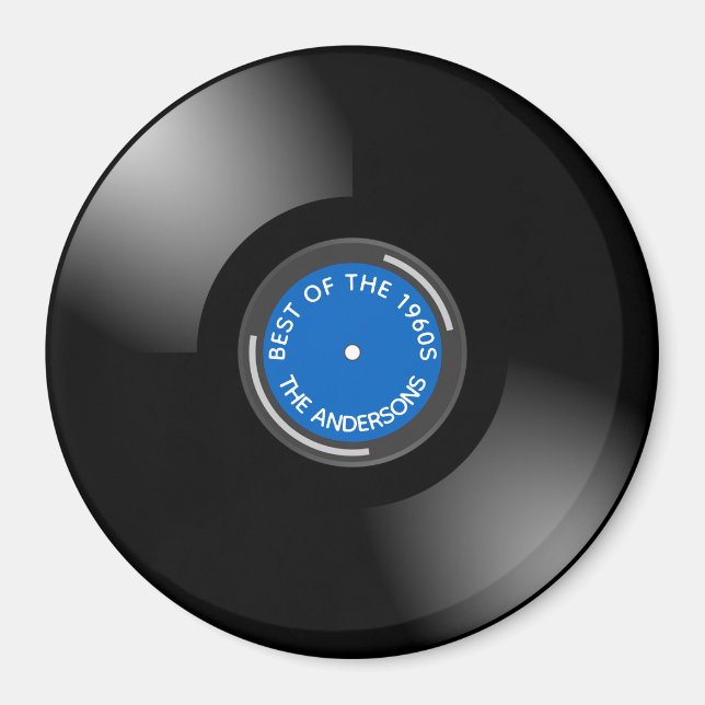 Vinyl Record Album Design Magnet (Front)
