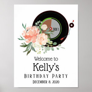 Vinyl Record birthday Poster