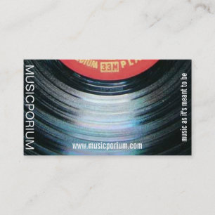 vinyl record business card
