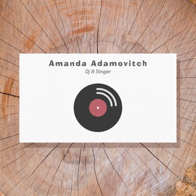 Vinyl Record Business Card (Vinyl Record Business Card)