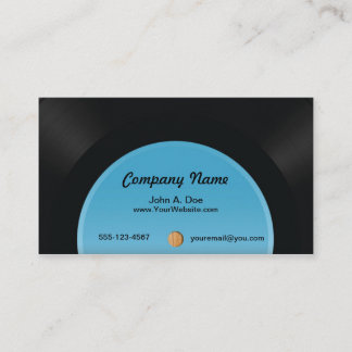 Vinyl Record Business Card
