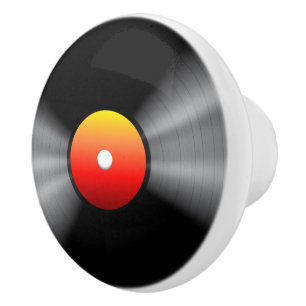 Vinyl Record Ceramic Knob
