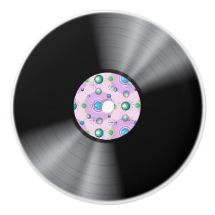 Vinyl Record Ceramic Knob
