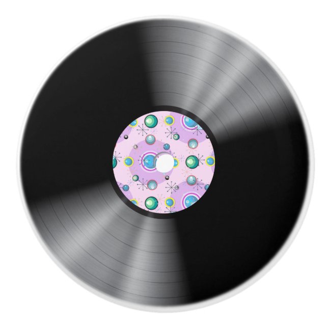 Vinyl Record Ceramic Knob (Front)