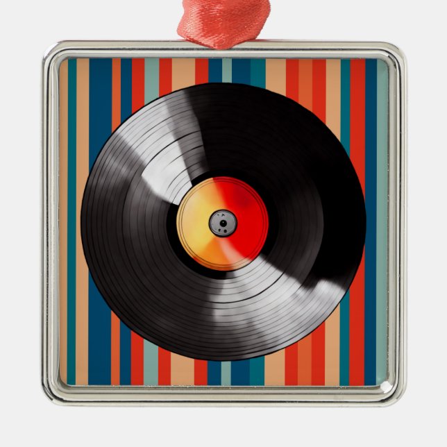 Vinyl Record Christmas Ornament (Front)