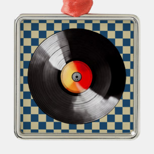 Vinyl Record Christmas Ornament