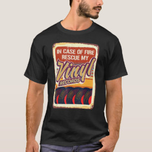 Vinyl Record Collector Retro Vinyl Addict Junkie T-Shirt