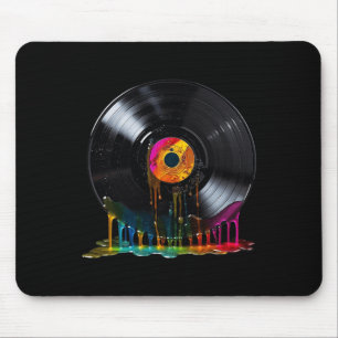 Vinyl Record Colourful Retro Vintage Vinyl Record  Mouse Mat