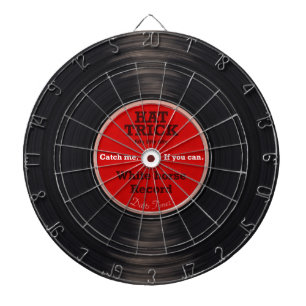 vinyl record dartboard