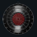 vinyl record dartboard<br><div class="desc">A vinyl record in black and red colours. You can go on "customise it" button and edit the design,  adding some text to it... it's easy to do</div>