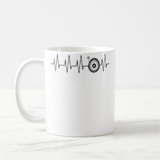 Vinyl Record Dj Heartbeat Funny Ekg Disc Jockey Coffee Mug