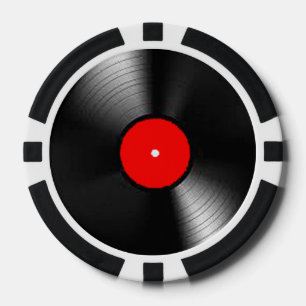 "Vinyl Record" gifts and products Poker Chips