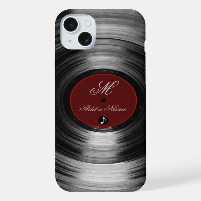 vinyl record iPhone case (Back)