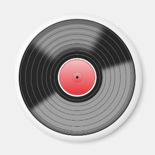 Vinyl Record L.P. Retro Magnet