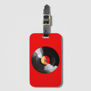 Vinyl Record Luggage Tag
