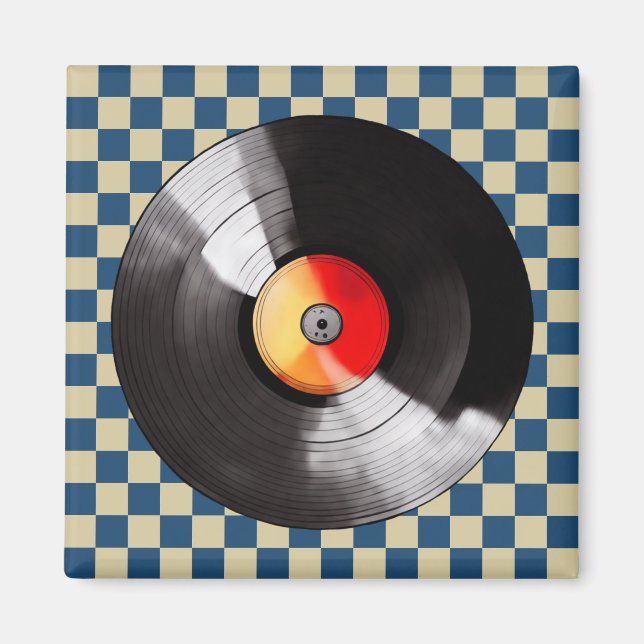 Vinyl Record Magnet (Front)
