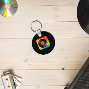 Vinyl Record Player Key Ring