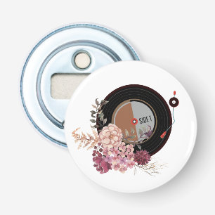 vinyl record player thank you stickers gift tags f bottle opener