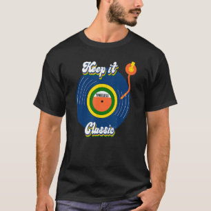 Vinyl Record Player Vintage Retro 70s Dj Lp Record T-Shirt
