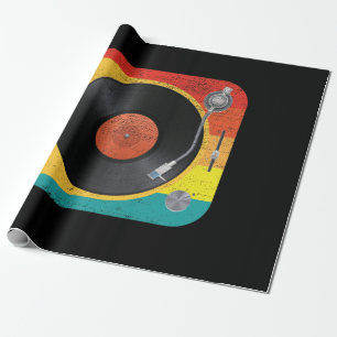 Vinyl Record Player Wrapping Paper