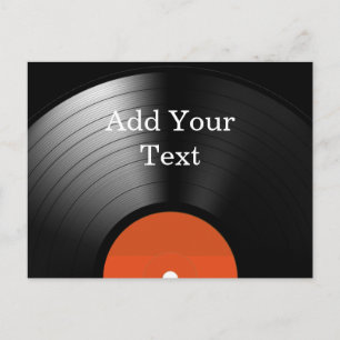 Vinyl Record Postcard