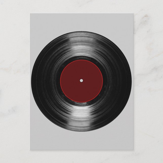 vinyl record postcard (Front)