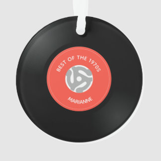 Vinyl Record Single 45rpm Design Acrylic Ornament