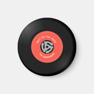 Vinyl Record Single Design Magnet