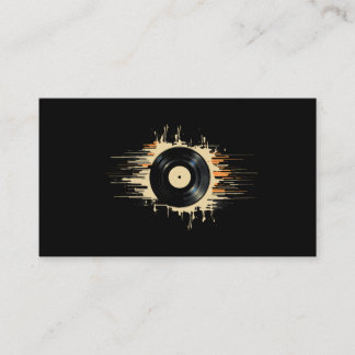 Vinyl Record Splash Business Card