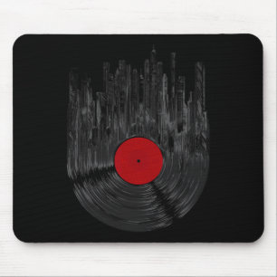 Vinyl Record Sunset Retro Vintage Vinyl Record Tur Mouse Mat