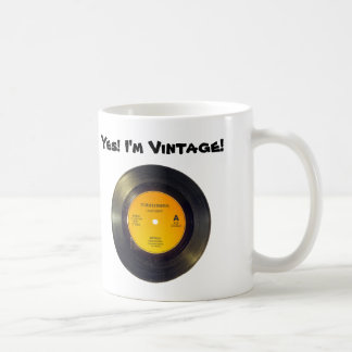 Vinyl Record Vintage Custom Text-Song Coffee Mug
