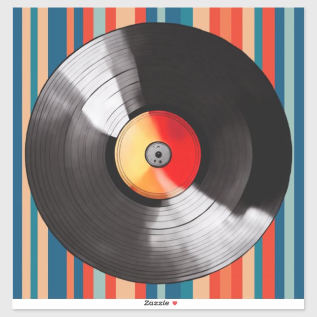 Vinyl Record Vinyl Sticker (Sheet)