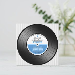 Vinyl Record Wedding Celebration Invitation