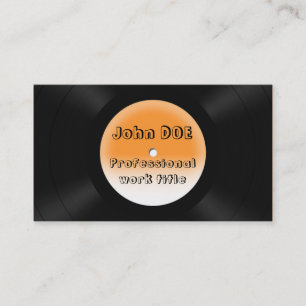 vinyl records business card