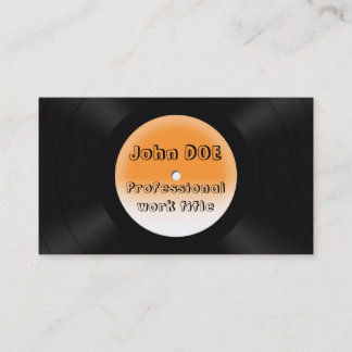 vinyl records business card