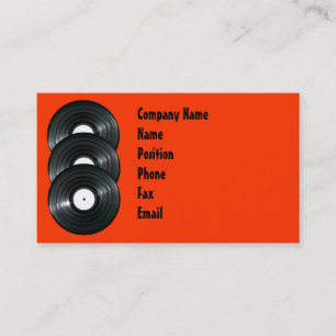 Vinyl Records Business Card