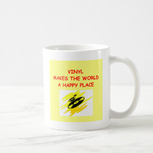 vinyl records coffee mug