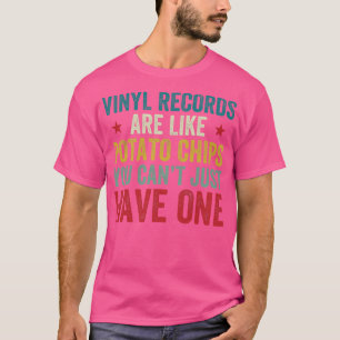 Vinyl Records Collecting Funny Vinyl Lover LP T-Shirt