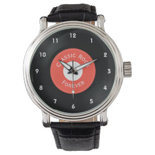 Vinyl Records Design Wrist Watch
