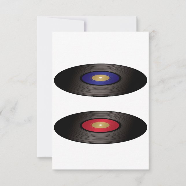 Vinyl Records Invitations (Front)