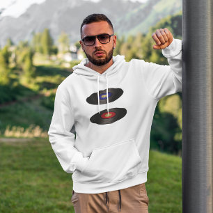 Vinyl Records Mens Hoodie
