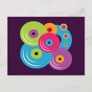 Vinyl Records Postcard