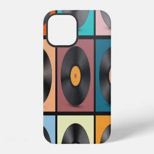 Vinyl records: retro LP set. iPhone 12 Case