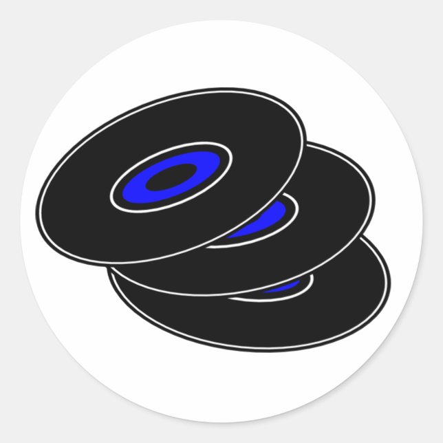 Vinyl Records Stickers (Front)