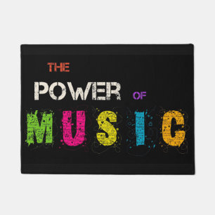 Vinyl records texture Door mat